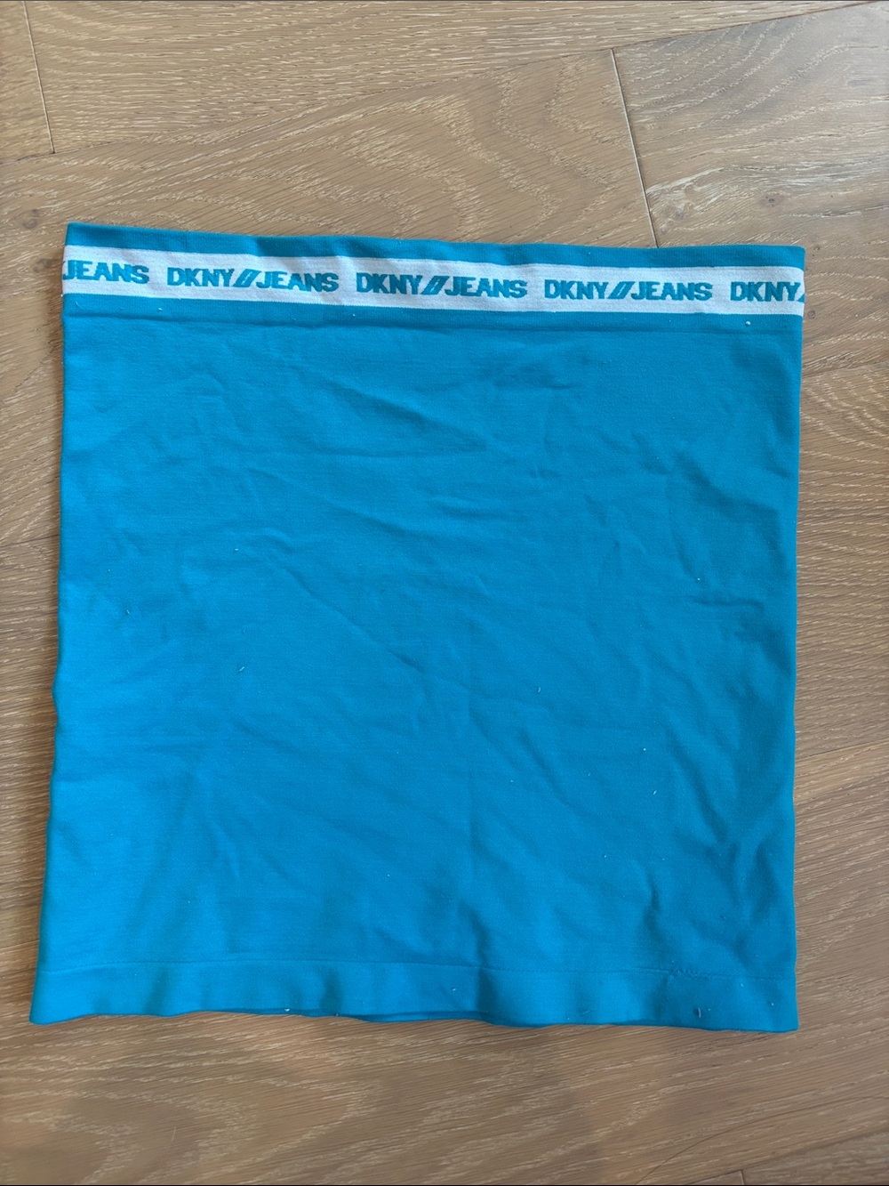 Dkny Teal Stretch tube top with Branded Waistband